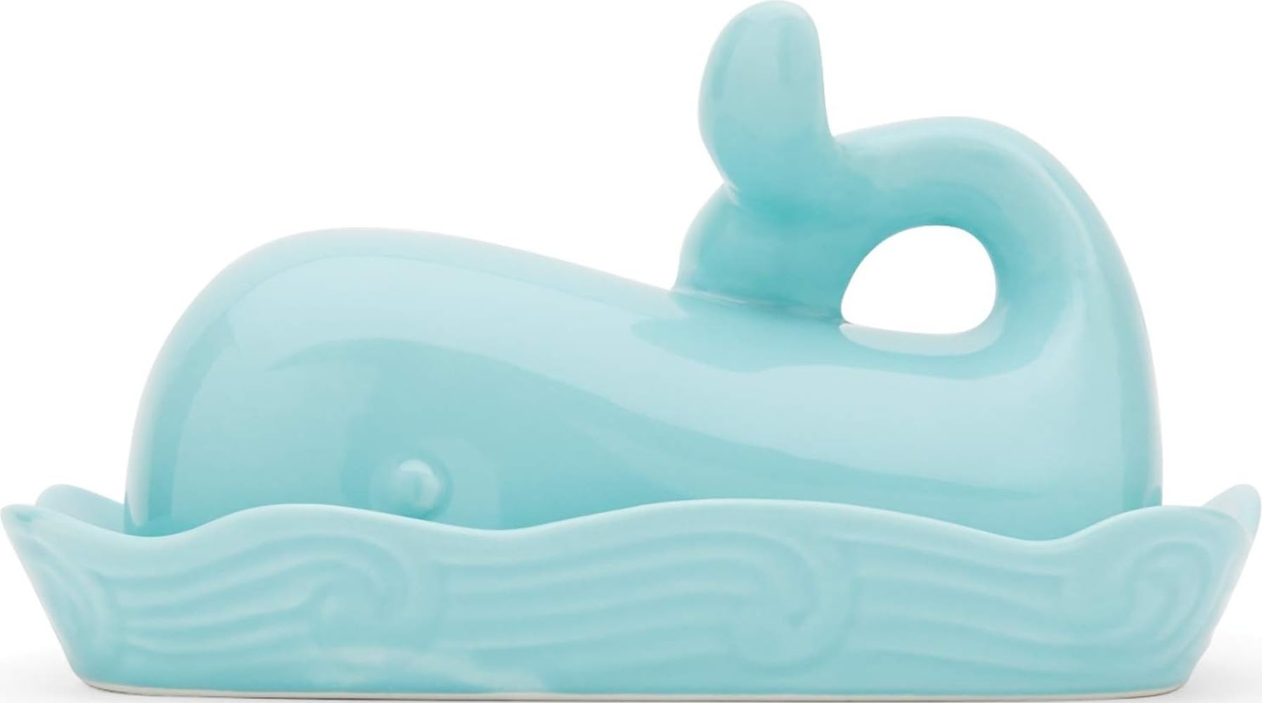 Fox Run 48743 Wal Butterdose, Keramik, Aqua Blue