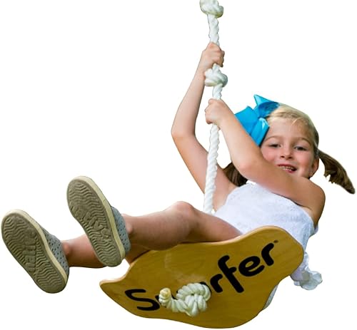 Swurfer - Columpio para árbol, juegos de columpios para patio trasero, columpio al aire libre para niños, fácil instalación, columpio de madera de