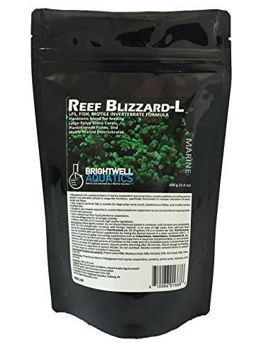 Brightwell Aquatics Reef Blizzard L - Powder Planktonic Food Blend to Feed Large Stony Corals & Planktivorous Fish