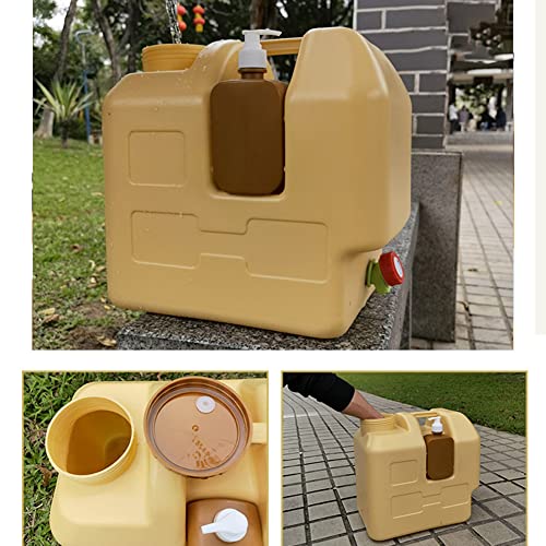 Homtoozhii Balde de água portátil 20L grande capacidade para uso externo PEAD garrafa de armazenamen