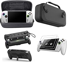 ROG XBOX Ally X/ROG XBOX Ally 専用 アクセサリー3点セット- 収納ケース+ フルプロテクティブケースカバー+2*強化ガラス保護フィルム (Black)