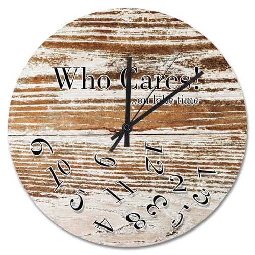 Horloge murale rustique pour salon et cuisine style hawaïen