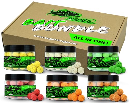 Angel-Berger Magic Baits Bait Bundle Pop Ups All in One Köderset Pop Up Boilies Sparpack Carp Hookbaits Floating Boilies (14mm)