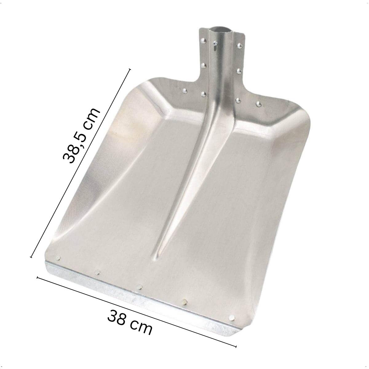 Aluminium Schaufel mit Stahlkante Gr. 9 Materialstärke 2,5 mm
