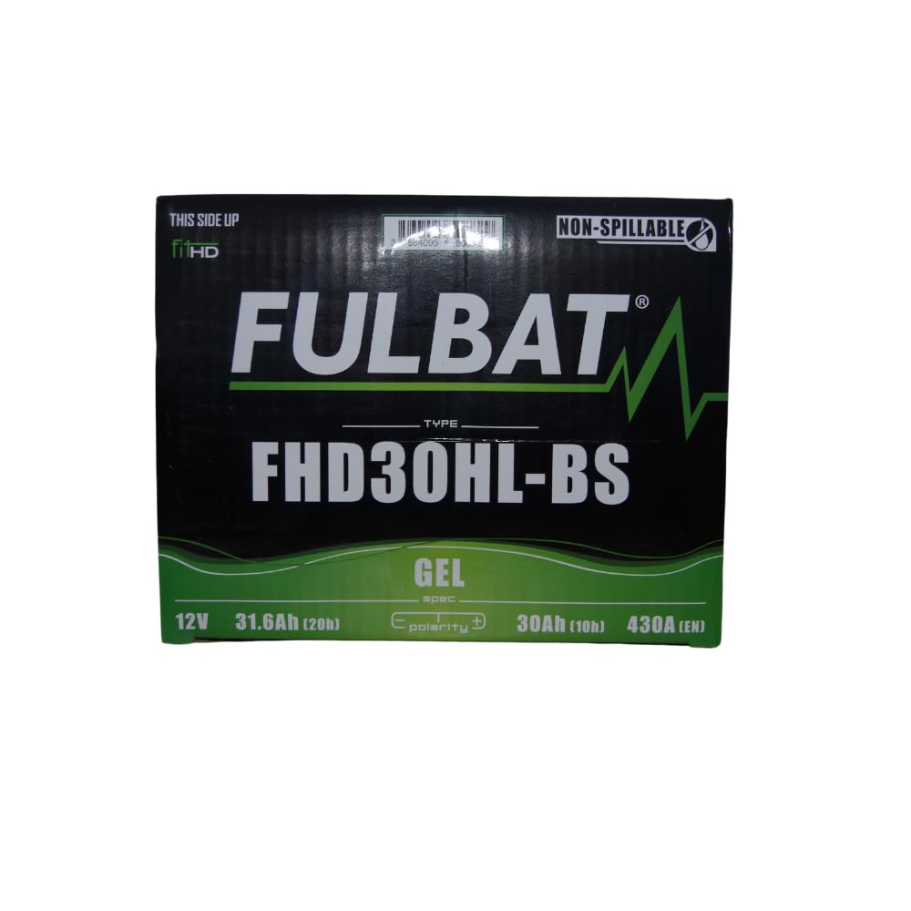 FULBAT BATTERIE MOTO FULBAT GEL FHD30HL-BS (Harley.D) 12V 31,6AH 430A