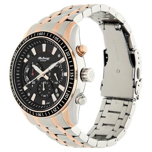 Image of Titan Octane Chronograph Black Dial Men's Watch -NM90077KM03 / NL90077KM03 /NP90077KM03