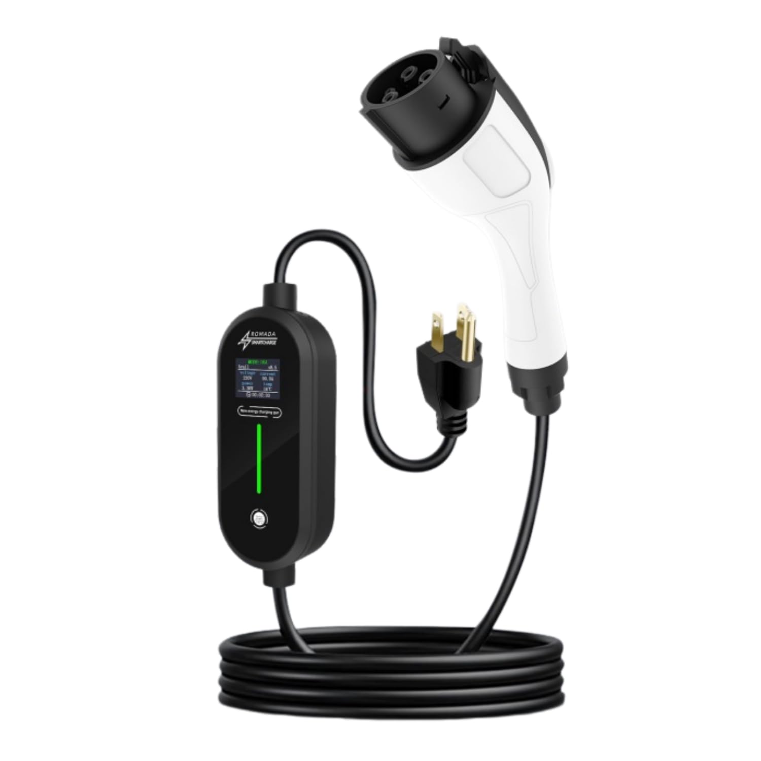 Amazon.co.jp: Quxxuol 電気自動車用ポータブル充電器、ev充電ケーブル