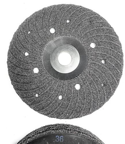 SIGNI 5 Pack SiC Plastic Back Grinding Wheel for Granite/Marble/Concrete and Glasses (7 INCH, 36 GRIT)