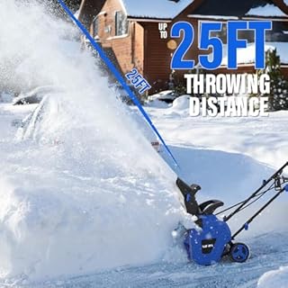 SOYUS Corded Electric Snow Blower - Handles Wet/Heavy Snow, 20-Inch Clearing Path w/ 15A Motor, Dual LEDs & 180° Chute, 25ft Throw Walk-Behind Snow Thrower for Driveway, Sidewalk, Patio