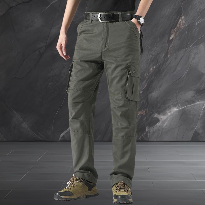 Pantalon cargo décontracté homme à jambe droite confortable