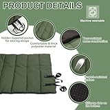Feelhap Hundedecke 110x68cm Waschbares,Hundedecke für Unterwegs Wasserdicht,rutschfeste Hundematte Komfort und Weiches Wasserdichtes Hundebett,Outdoor,Reise,Auto-Kofferraum Hundekissen (Dunkelgrün)