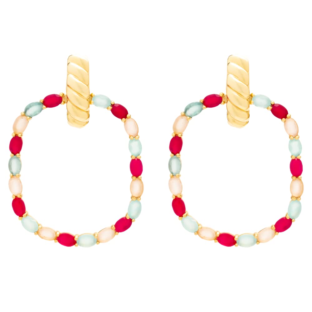 Boucles d'oreilles Twiggy Roses en résine rétro - 8