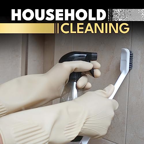 The Crown Choice Kitchen Rubber Gloves – 2 Pairs Of Kitchen Gloves For Cleaning And Washing – Waterproof And Reusable Non Slip Kitchen Gloves (Large) #TOP6