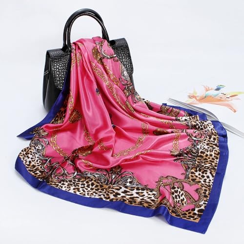 Head Scarf for Women Hair - 2 Pack 35" Square Satin Scarf, Silk Hair Scarf for Women Head Wrap for Sleeping3