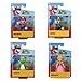 Super Mario Nintendo Articulated Action Figure 4 Pack Bundle Includes 2.5-Inch Mario, Luigi, Princess Peach and Yoshi, Multiple Points of Articulation, for Kids 3 and Up (Officially Licensed)