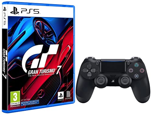 Image of Sony Dualsense Wireless Controller Black & Gran Turismo 7 | Standard Edition | Ps5 Game