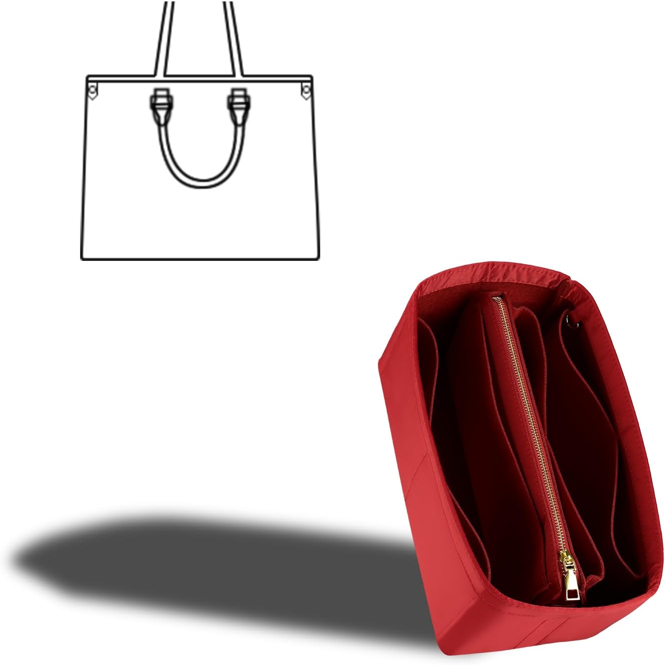 Purse Organizer Insert For Handbags, Purse Organizer With