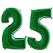 Produktbild Trendario Folienballon Zahl 25 - XXL Riesenzahl 100cm Ballon - Helium Luftballons für Geburtstag, Partydeko, Hochzeit (Grün)
