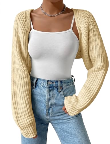Scottish Cashmere Cropped Cardigan in White | Brora Fashion