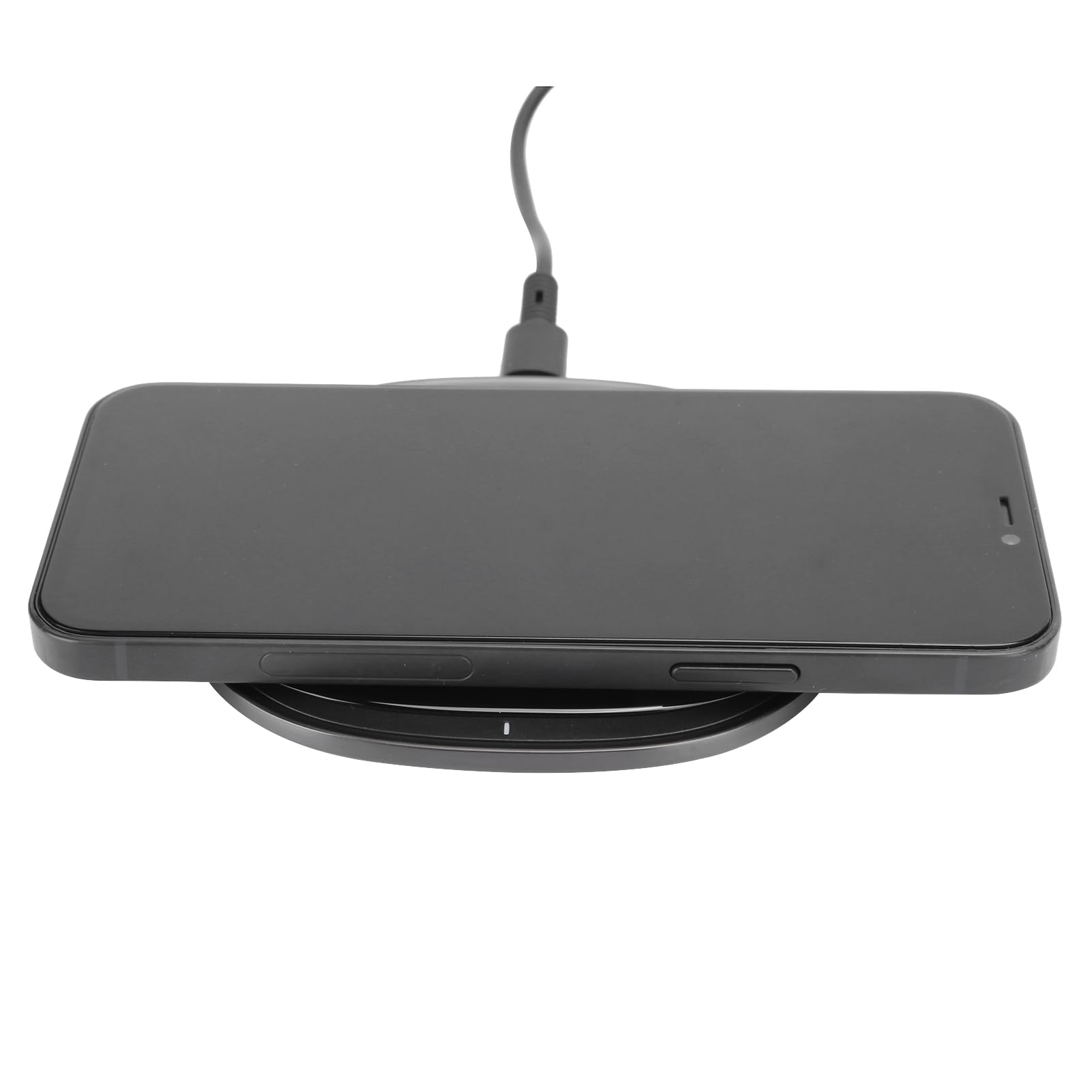 Wakects Caricabatterie Wireless da 15 W, Caricabatterie Rapido Wireless in Lega di Zinco e Vetro, Pad di Ricarica di Tipo C con modalità 5 W 7,5 10 15, Custodia da 2 a 8 Mm per Viaggi in Ufficio a