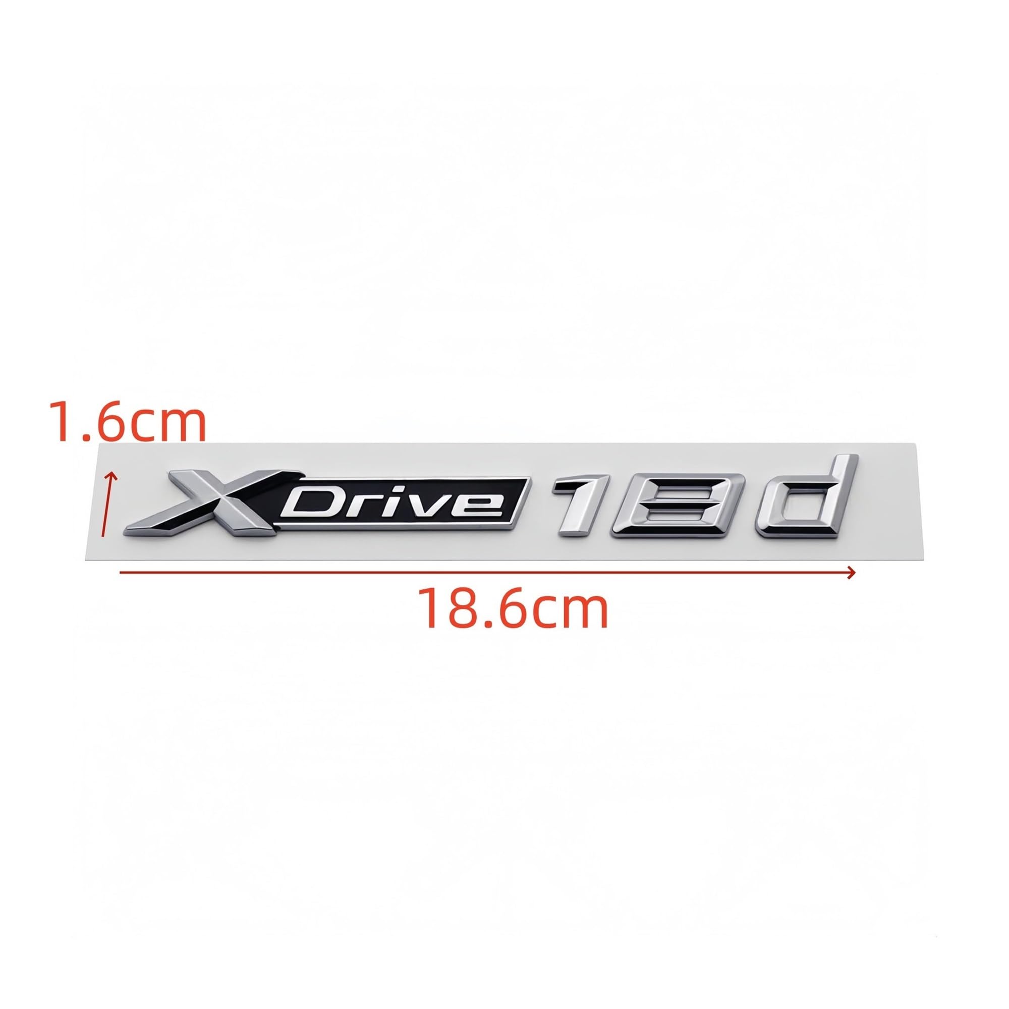 Emblemas 3D ABS for Guardabarros de Coche X Drive 18d, 20d, 23d, 25d, 28d, 30d, 35d, 40d, 45d, 48d, 50d y 55d, compatibles con X1, X3, X4, X5, X6 y X7(Gloss Black,X Drive 40d)