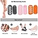 3 Pairs of Soft Moisturizing Gel Socks for Dry Cracked Feet, Softening Gel Spa Socks, Vented Moisturizing Socks, Foot Moisturizer Socks for Women and Men - Pink, Orange, Grey, Feet Size 5.5 - 8.5
