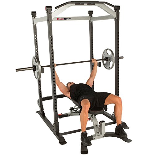 Fitness Reality X-Class Light Commercial High Capacity Olympic Power Cage, Without Lat Pull-Down Attachment