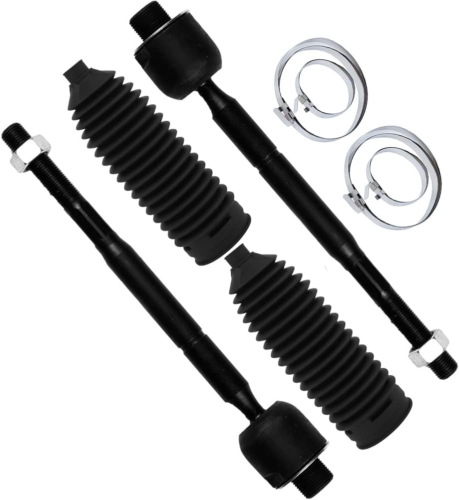 ECCPP 4PCS Front Inner Tie Rod End Steering Boot Compatible Fit 2003-2009 For Lexus GX470 2003-2009 For Toyota For 4Runner