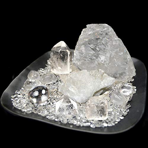 Amazon.co.jp: NO-14 天然本水晶クリスタル浄化13点セット 【ヒマラヤ