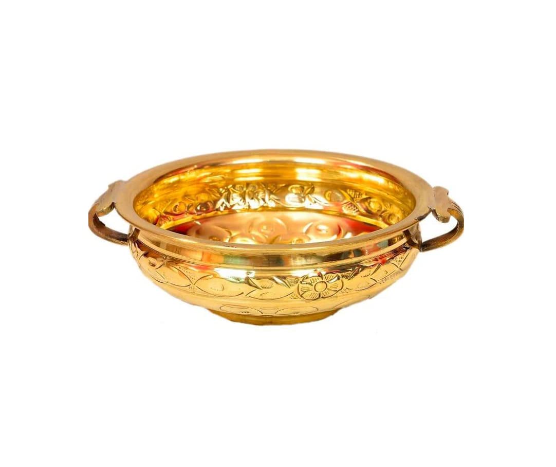Buy bona Fide Brass urli,Brass Decorative Bowl,Brass urli Bowl,Embossed