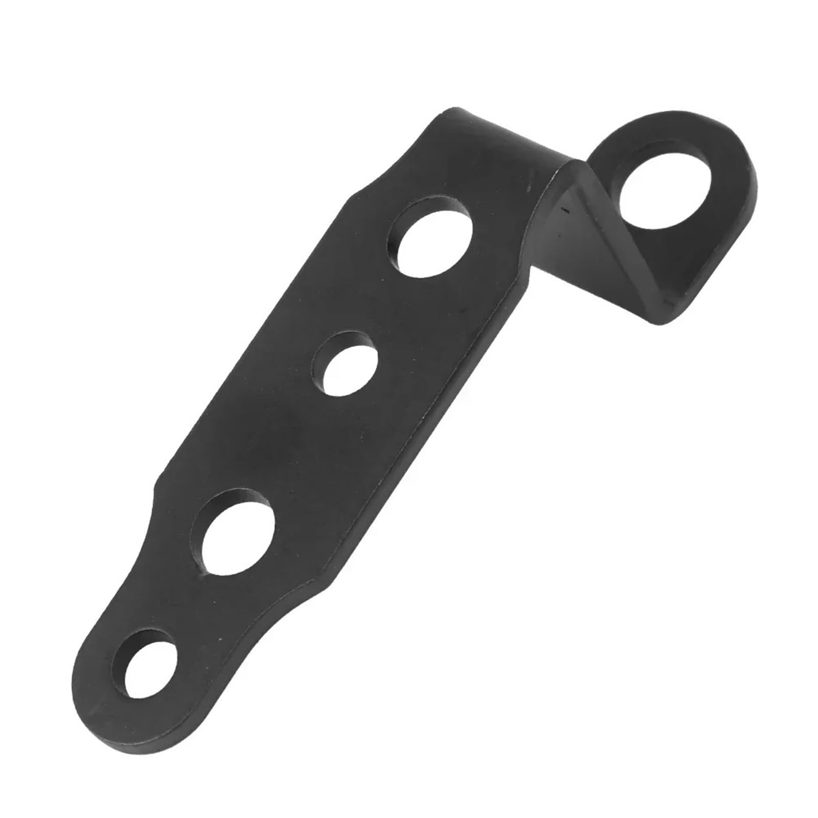 Light Tube Clamp Motorcycle Headlights Bracket Universal Scooter Modification Rearview Mirror Spotlight Aluminum Alloy Extension Support(1pcs Black)
