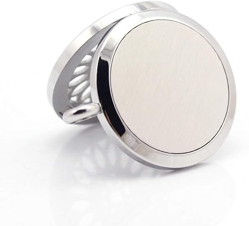 Miniatura 3 de WPFdesign. - Collar con difusor de aceites esenciales para aromaterapia y difusor de aceites esenciales, collar con colgante de medallón., acero