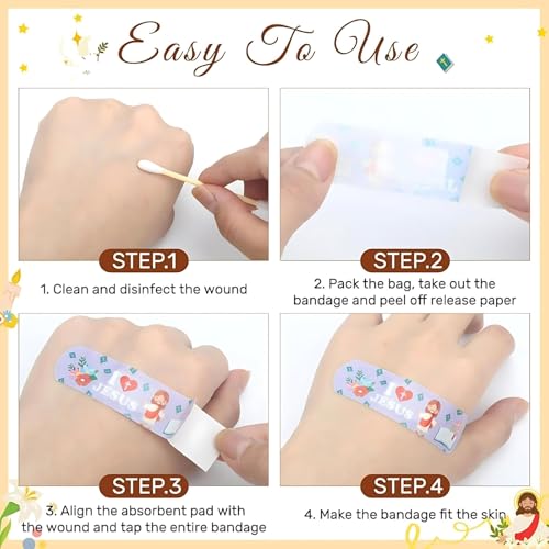 Image of Cartoon Bandages for Kids 20Pcs - Waterproof Breathable Adhesive Band Aids with Cute Designs - Hypoallergenic, Gentle & Flexible First Aid for Cuts and Scrapes