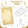 Yinkin 12 Pcs Eid al-Adha Gifts for Women Ayatul Kursi Islamic Party Favors Gifts Ramadan Muslim Wedding Table Art Room Party Decoration with Clear Stand and Gift Boxes (Gold)