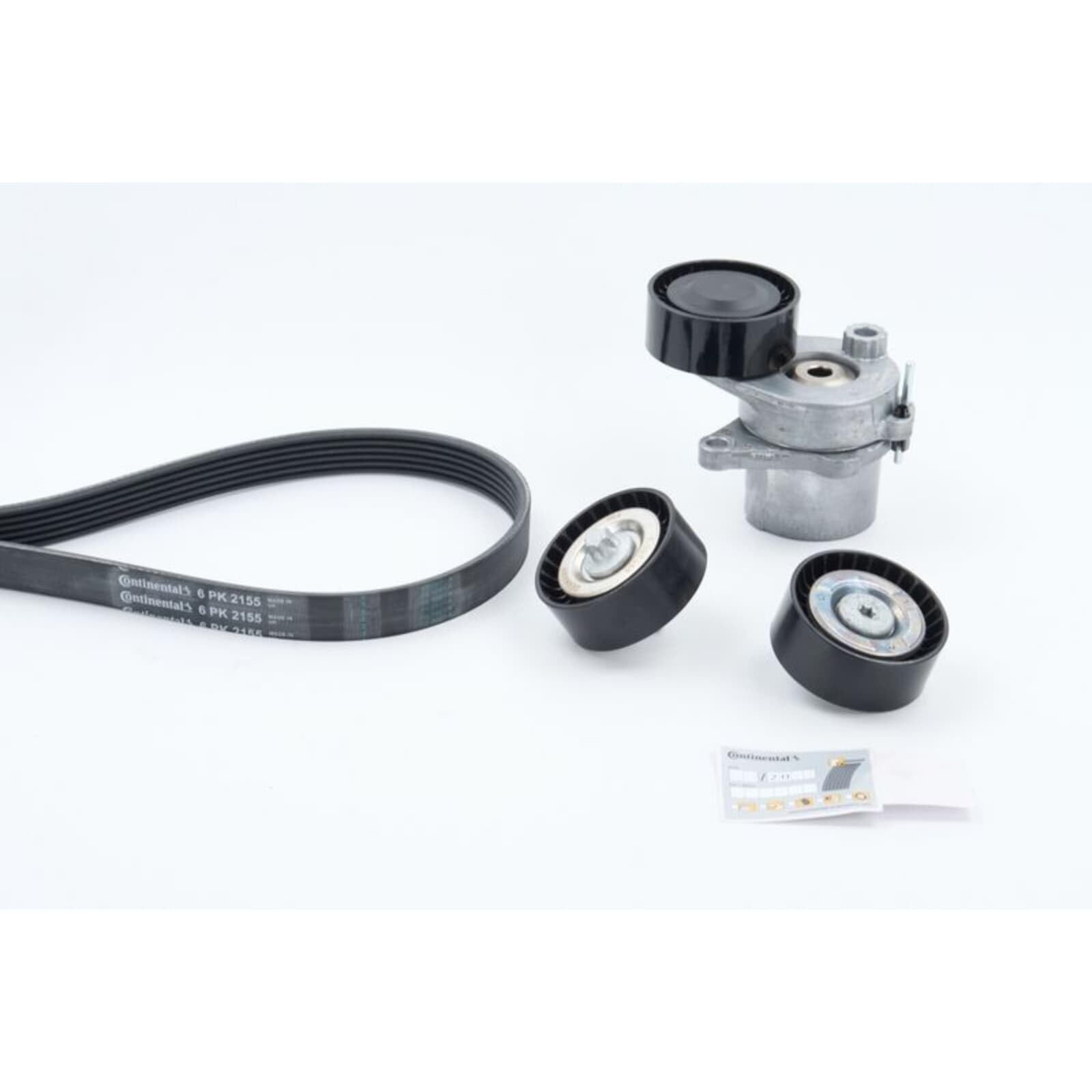 CONTITECH Juego de correas trapeciales poli V 6PK2155K1 incl. rodillo tensor incl. rodillos guía Compatible con MERCEDES-BENZ Clase C T-modell S204 Clase E T-modell S212 Clase E Sedán W212 GLK X204