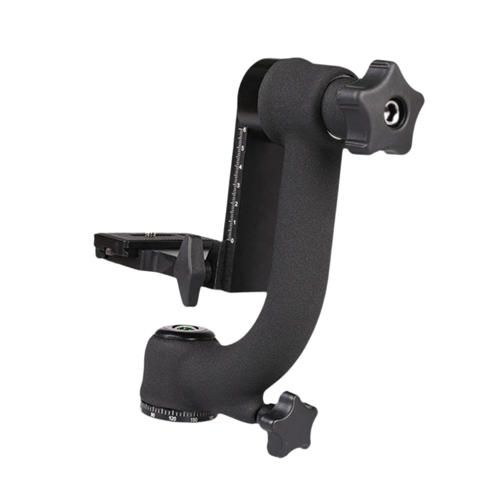 Testa per treppiede con Giunto cardanico per Fotocamera DSLR Panoramica a 360 Gradi Robusta Scala calibrata Accessorio con manopola di bloccaggio