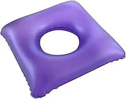 Bioflorence Almofada Casca De Ovo Quadrada Com Orifício Para Lesão No Cóccix E Hemorroidas