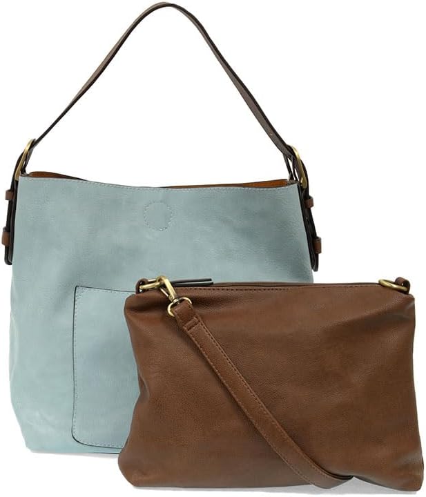 Joy Susan Womens Faux Leather: Hobo 2-in-1 Handbag