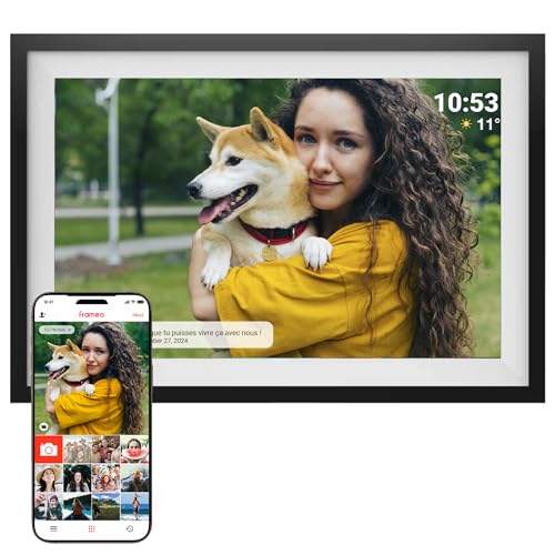 Denver PFF-1516 Cadre Photo Numérique WiFi – Écran IPS Full HD 15,6 Pouces – Logiciel FRAMEO Intégré – Partage sans Fil – Mémoire 16 Go –...
