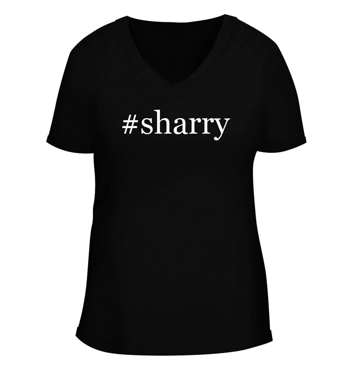 BH Cool Designs#sharry - Women's Soft & Comfortable Hashtag Deep V-Neck T-Shirt