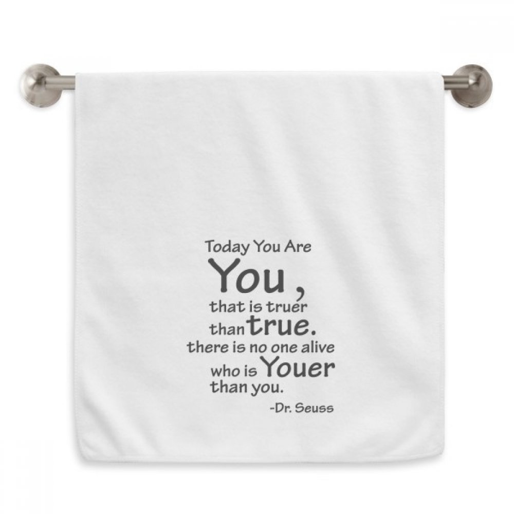 Serviette Vous est Vrai Youer drap de douche blanc débarbouillette 13x29 pouces