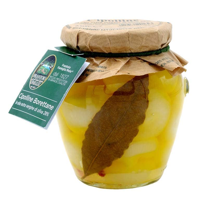 Oignons Borettane à l’huile d’olive extra vierge 280 gr