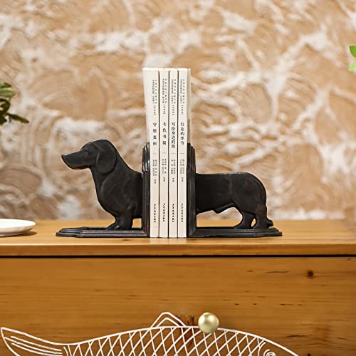 Phaxth Dachshund Dog Bookends Decorative, Wiener Dog Book Ends, Pair #TOP6