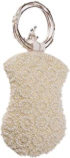 Bolsa De Mão Clutch Bordada Tecido Com Pérolas Moda Feminina Festa Casamento Luxo Elegancia