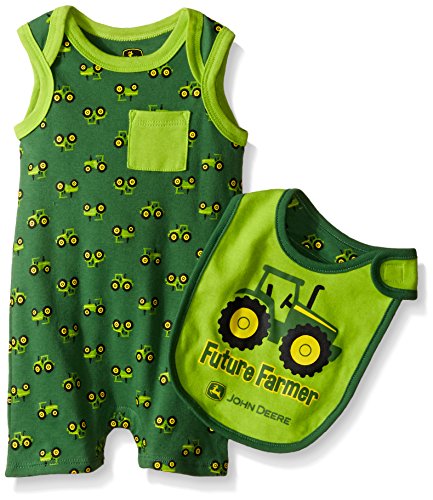 Image of John Deere Baby Boys' Future Farmer Romper Set