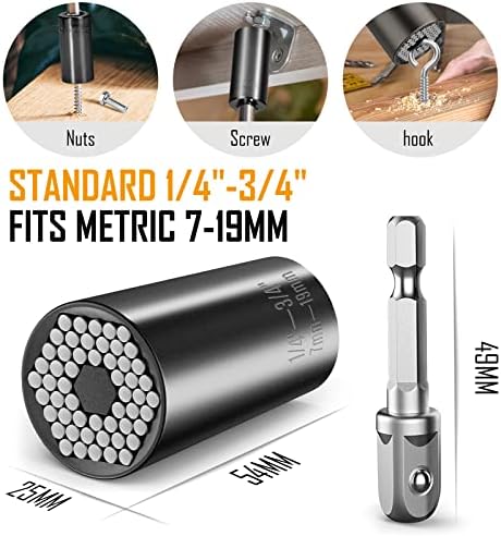 Lenski Gifts for Men, Stocking Fillers for Mens Gifts for Christmas, Gadgets for Men Gifts, Universal Socket Wrench, Secret Santa Gifts for Men Who Have Everything, Dad Birthday Gifts for Him