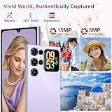 OUKITEL C62 Mobile Phones 2025 - Android 15, 6.88" Smart phone, 16GB+128GB/1TB, 5150mAh Battery Phone, 13MP Camera, 4G Dual SIM-Free & Unlocked Mobile Phones, Fingerprint/Face Unlock/GPS/BT5.0, Purple - Image 7