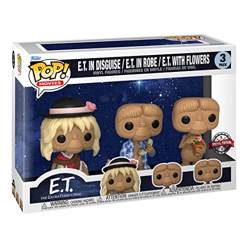 Funko E.T. 40th Anniversary Pop! Movies - Lote de 3 Figuras (9 cm)
