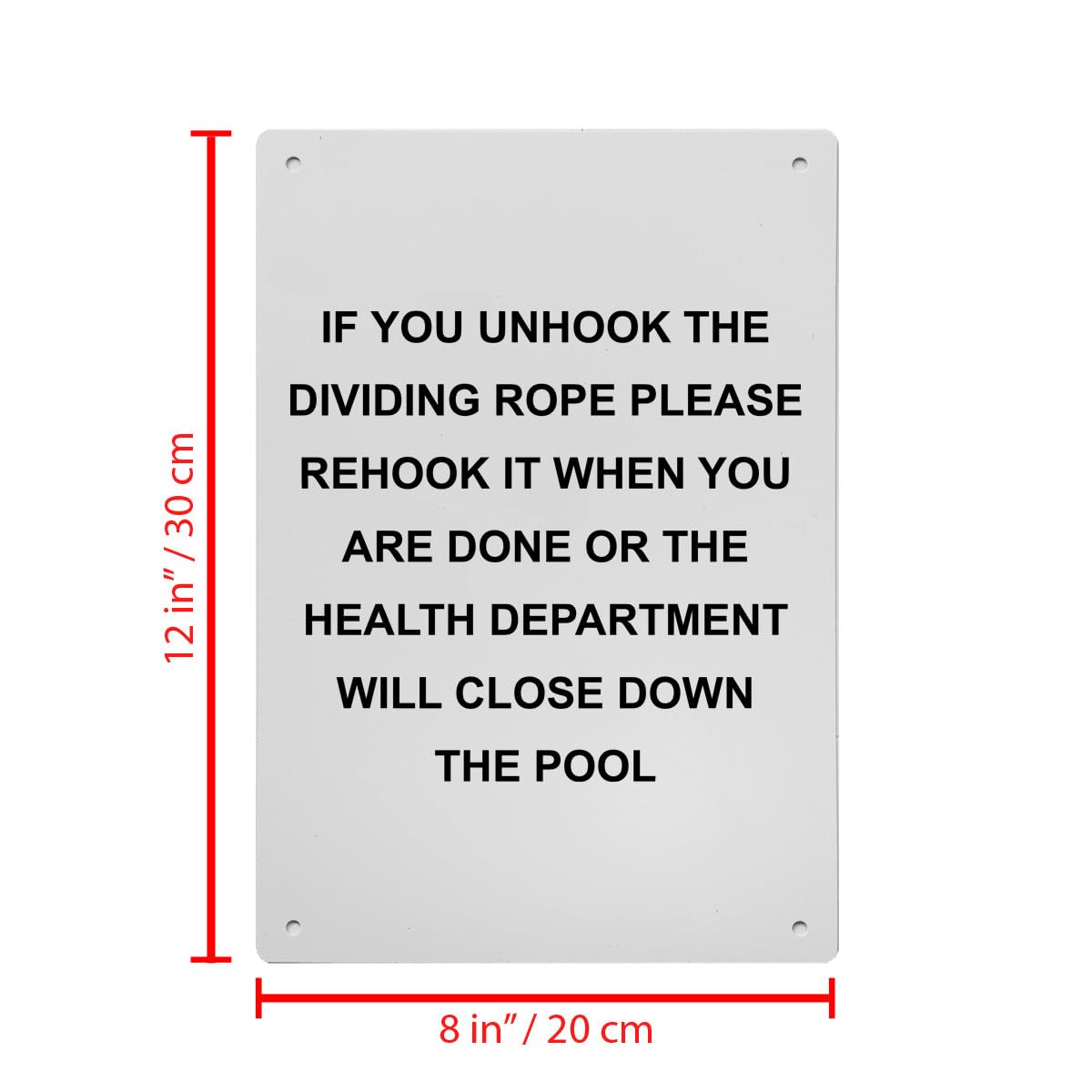 If You Unhook The Dividing Rope Please Sign, 8.5 x 11 in