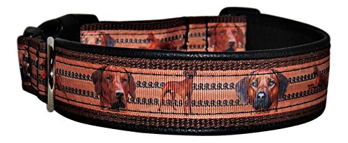 Ledustra Hundehalsband Rhodesian Ridgeback Halsband Handarbeit Leder  Klickverschluss (54-59 cm, Leder Schwarz) : Amazon.de: Haustier